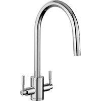 Rangemaster Aquatrend Dual Lever Built In Kitchen Tap - Chrome, Chrome