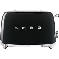 Smeg 50's Retro TSF01BLUK 2 Slice Toaster - Black, Black