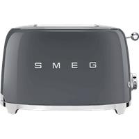 Smeg 50's Retro TSF01GRUK 2 Slice Toaster - Grey, Grey