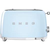 Smeg 50's Retro TSF01PBUK 2 Slice Toaster - Pastel Blue, Blue