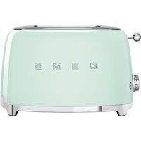 Smeg 50's Retro TSF01PGUK 2 Slice Toaster - Pastel Green, Green