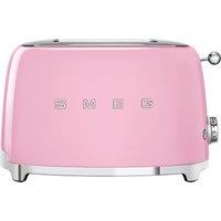 Smeg 50's Retro TSF01PKUK 2 Slice Toaster - Pink, Pink