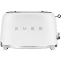 Smeg 50's Retro TSF01WHMUK 2 Slice Toaster - Matte White, White