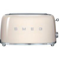 Smeg 50's Retro TSF02CRUK 4 Slice Toaster - Cream, Cream