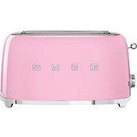 Smeg 50's Retro TSF02PKUK 4 Slice Toaster - Pink, Pink