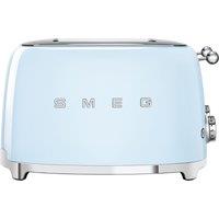 Smeg 50's Retro TSF03PBUK 4 Slice Toaster - Pastel Blue, Blue