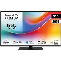 Panasonic W85BEY 55" 4K Ultra HD QLED Smart Fire Freely TV - TV-55W85BEY, Black