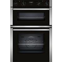 NEFF N50 U1ACE2AN3B Built In Electric Double Oven - Stainless Steel - A/B Rated, Stainless Steel