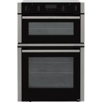 NEFF N50 U2ACM7HH0B Built In WiFi Connected Electric Double Oven with Pyrolytic Cleaning - Stainless Steel - A/B Rated, Stainless Steel