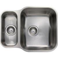 Rangemaster Classic 1.5 Bowl Undermount Kitchen Sink - Stainless Steel, Stainless Steel