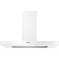 Rangemaster UHDF100WH/ 100cm Chimney Cooker Hood - White, White