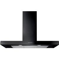 Rangemaster UHDF90BL/ 90cm Chimney Cooker Hood - Black, Black