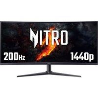 Acer NITRO XZ0 Nitro 34" WQHD 200Hz Gaming Monitor with FreeSync Premium - Black, Black