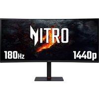 Acer Nitro XV345CURV3bmiphuzx UltraWide Quad HD Curved Gaming Monitor - Black, Black