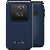 Emporia JOY-LTE v3 Flip Phone in Blueberry, Blue
