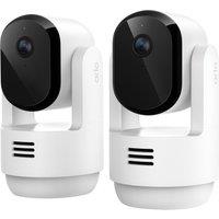 Arlo Essential 3 2K Pan-Tilt-Zoom Indoor 2 Camera Kit Smart Home Security Camera - White, White