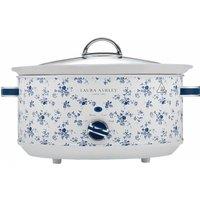 Laura Ashley VQSLWC6LLACR 6.5 Litre Slow Cooker - China Blue, Blue