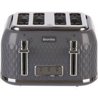 Breville Curve VTR013 4 Slice Toaster - Grey, Grey