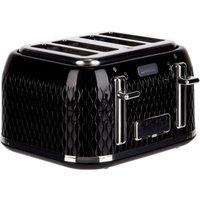 Breville Curve VTT786 4 Slice Toaster - Black / Chrome, Black
