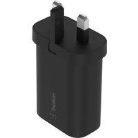 Belkin BoostCharge USB-C PD 3.0 PPS 25W 25 Watt Power Adapter for iPhone, iPad, Samsung Galaxy, Google, and more - Black, Black