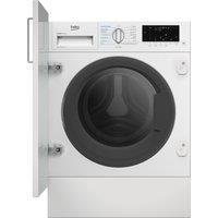 Beko RecycledTub WDIK954451F Wifi Connected Integrated 9Kg/5Kg Washer Dryer with 1400 rpm - White - D Rated [Wash&Dry], B Rated [Wash Only], White