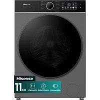 Hisense 3i KitchenFit Series WF3I1143BTL 11kg WiFi Connected Washing Machine with 1400 rpm - Titanium - A Rated, Titanium