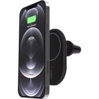 Belkin BoostCharge Magnetic Wireless 10W 10 Watt Car Vent Charger (Power Supply Not Included) for iPhone12 or Newer - Black, Black
