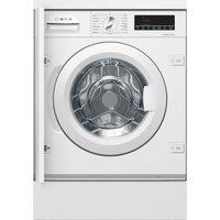 Bosch Series 8 WIW28502GB Integrated 8kg Washing Machine with 1400 rpm - White - C Rated, White