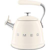 Smeg 50's Style WKF01CR Whistling Hob Kettle - Cream, Cream