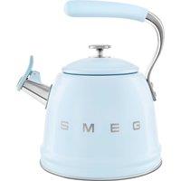 Smeg 50's Style WKF01PB Whistling Hob Kettle - Pastel Blue, Blue