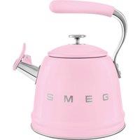 Smeg 50's Style WKF01PK Whistling Hob Kettle - Pink, Pink
