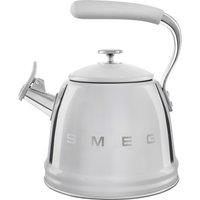 Smeg 50's Style WKF01SS Whistling Hob Kettle - Stainless Steel, Stainless Steel