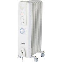 Warmlite WL43003YTW Oil Filled Radiator 1500W - White, White