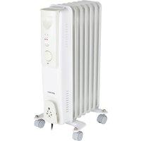 Warmlite WL43003YW Oil Filled Radiator 1500W - White, White