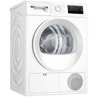 Bosch Series 4 WTH85225GB 8Kg Heat Pump Tumble Dryer - White - A++ Rated, White