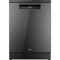 Haier i-Pro Series 7 XF 4A4M4PDA-80 Wifi Connected Full Size Dishwasher - Graphite - A Rated, Silver