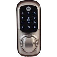 Yale Keyless Connected Smart Door Lock - No Subscription Required - Satin Nickel, Aluminium