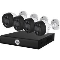 Yale 4 Cam 8 Channel CCTV Kit Smart Home Security Camera - Black, Black