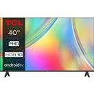 TCL S5400AK 40" Full HD Smart Android TV - 40S5400AK, Black