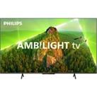 Philips PUS8108 43 4K Ultra HD Smart Ambilight TV - 43PUS8108, Black