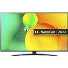 LG 50" 4K Ultra HD with Nanocell Technology Smart TV - 50NANO766QA, Black