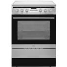Amica 608CE2TAXX 60cm Electric Cooker with Ceramic Hob - Stainless Steel - A Rated, Stainless Steel