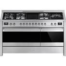 Smeg Opera A5-81 150cm Dual Fuel Range Cooker - Stainless Steel - A/A Rated, Stainless Steel
