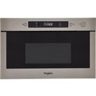 Whirlpool AMW423/IX 38cm tall, 60cm wide, Built In Compact Microwave - Stainless Steel, Stainless Steel