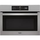 Whirlpool Absolute AMW9615/IXUK 46cm tall, 60cm wide, Built In Microwave - Stainless Steel, Stainles