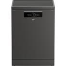 Beko BDFN36560WCFG Wifi Connected Standard Dishwasher - Graphite - A Rated, Silver