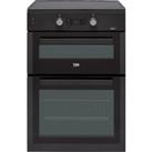 Beko BDI6C55FA 60cm Electric Cooker with Induction Hob - Anthracite - A/A Rated, Black