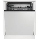 Beko HygieneShield BDIN38440 Fully Integrated Standard Dishwasher - Black Control Panel with Fixed D