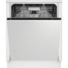 Beko BDIN38560CF Fully Integrated Standard Dishwasher - Black Control Panel with Fixed Door Fixing K