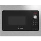 Bosch Series 2 BFL523MS3B 38cm High, Built In Small Microwave - Stainless Steel, Stainless Steel
